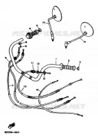 STUUR / KABEL voor Yamaha XV1100 1989