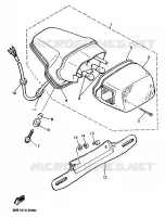 ACHTERLICHT voor Yamaha XV1100 1989