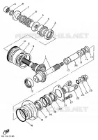 TRANSMISSIE voor Yamaha XV1100 1989