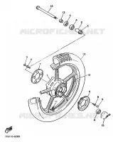 VOORWIEL voor Yamaha XV1100 1989