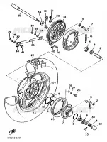 ACHTERWIEL voor Yamaha XV1100 1989
