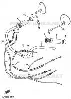 STUUR / KABEL voor Yamaha XV1100 1989