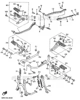 STANDAARD / VOETSTEUN voor Yamaha XV1100 1989