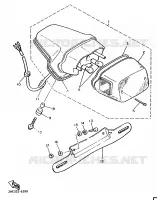 ACHTERLICHT voor Yamaha XV1100 1989