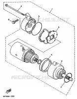 STARTMOTOR voor Yamaha XV1100 1991