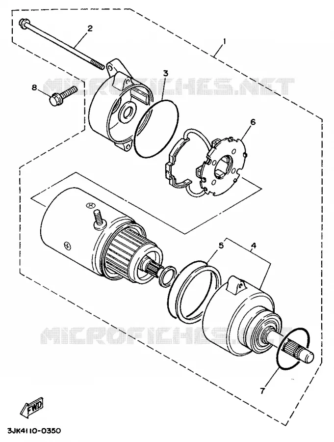 STARTMOTOR Yamaha MOTO 1100 1994 VIRAGO  XV1100