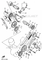 NOKKENAS / KETTING voor Yamaha XV1100 1995