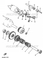 STARTMOTOR KOPPELINGS voor Yamaha XV1100 1995