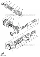 TRANSMISSIE voor Yamaha XV1100 1995