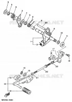 SCHAKEL STANG / PEDAAL voor Yamaha XV1100 1995