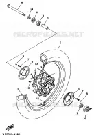 VOORWIEL voor Yamaha XV1100 1995