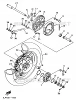 ACHTERWIEL voor Yamaha XV1100 1995