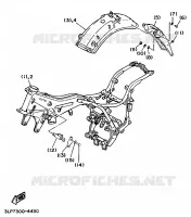 OPTIONELE ONDERDELEN   CHASSIS voor Yamaha XV1100 1995