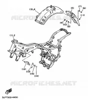 OPTIONELE ONDERDELEN   CHASSIS voor Yamaha XV1100 1995