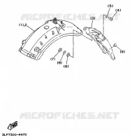 OPTIONELE ONDERDELEN   CHASSIS voor Yamaha XV1100 1995