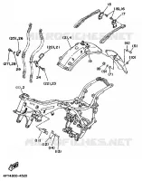 OPTIONELE ONDERDELEN   CHASSIS voor Yamaha XV1100 1995