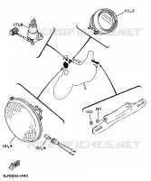 ALTERNATIEF ELECTRISCH   FOR ENGLAND voor Yamaha XV1100 1996