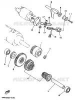 STARTMOTOR KOPPELINGS voor Yamaha XV1100 1997