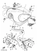 BENZINE TANK voor Yamaha XV1100 1997