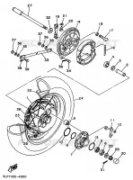ACHTERWIEL voor Yamaha XV1100 1997