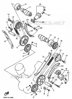 NOKKENAS / KETTING voor Yamaha XV1100 1997