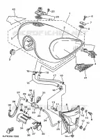 BENZINE TANK voor Yamaha XV1100 1997