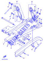 ACHTERBRUG / SCHOKBREKER voor Yamaha XV125 1998