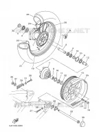 ACHTERWIEL voor Yamaha XV1600A 2002