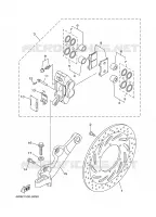 REMKLAUW ACHTER voor Yamaha XV1600A 2002