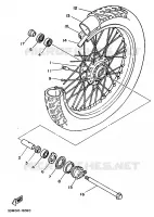 VOORWIEL voor Yamaha XV250 1992