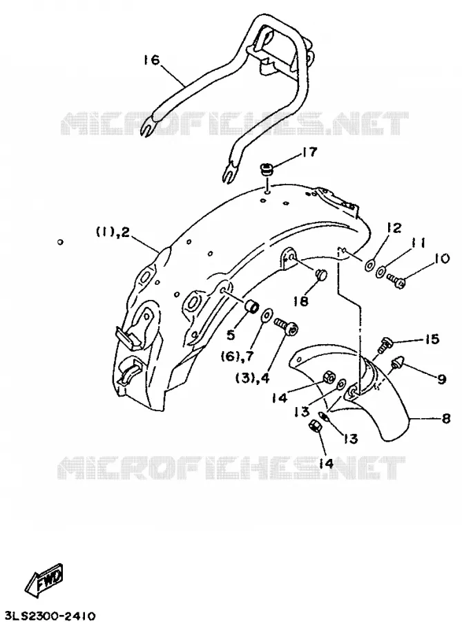 ALTERNATIEF CHASSIS 1 Yamaha MOTO 250 1992 VIRAGO  XV250