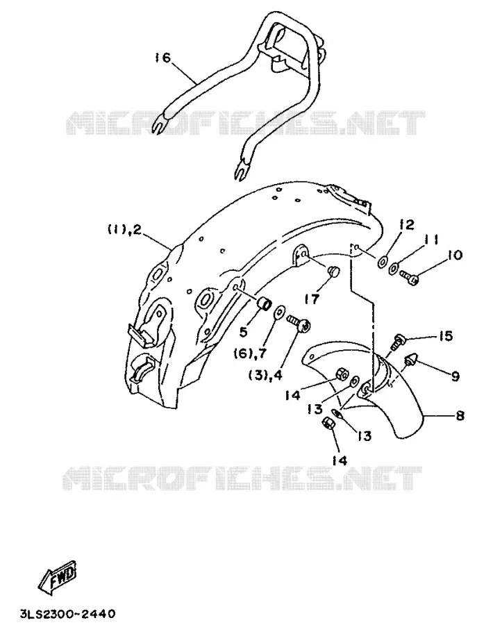 ALTERNATIEF CHASSIS 1 Yamaha MOTO 250 1992 VIRAGO  XV250