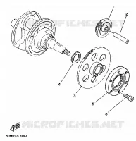 STARTMOTOR KOPPELINGS voor Yamaha XV250 1994