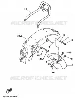ALTERNATIEF SPATBORD voor Yamaha XV250 1994