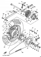 ACHTERWIEL voor Yamaha XV250 1994