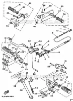 STANDAARD / VOETSTEUN voor Yamaha XV250 1995