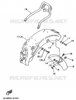 ALTERNATIEF SPATBORD voor Yamaha XV250 1995