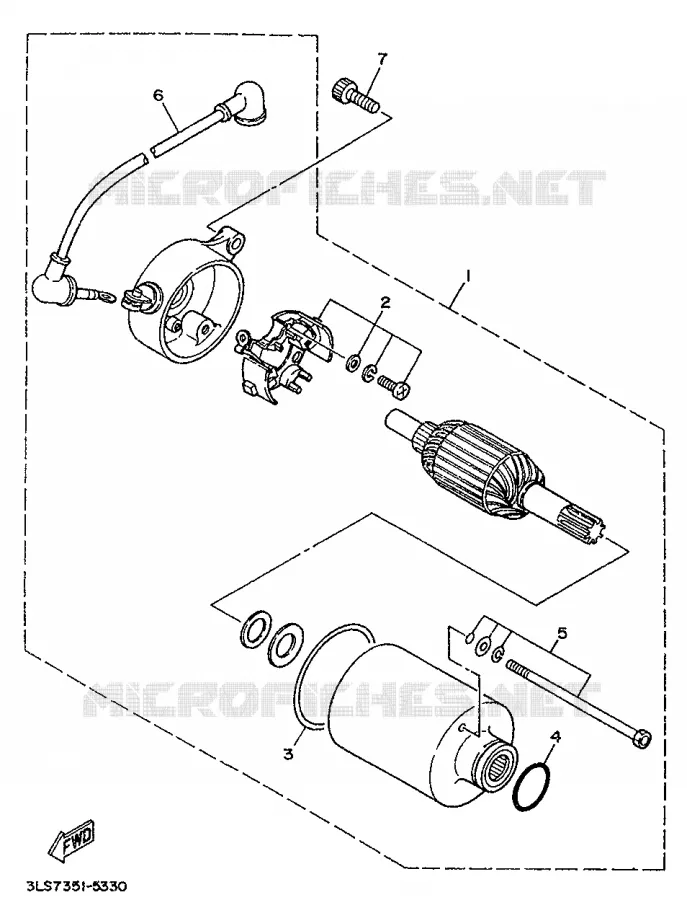 STARTMOTOR Yamaha MOTO 250 1996 VIRAGO  XV250