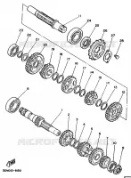 TRANSMISSIE voor Yamaha XV250 1996