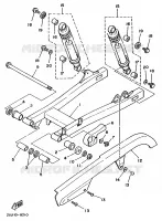 ACHTERBRUG voor Yamaha XV250 1996
