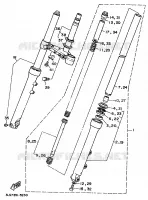 VOORVORK voor Yamaha XV250 1996