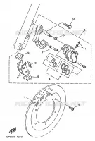 VOORWIEL / REMKLAUW voor Yamaha XV250 1996