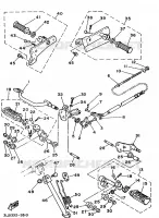 STANDAARD / VOETSTEUN voor Yamaha XV250 1996