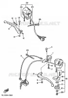 STUURSCHAKELAAR / HEVEL voor Yamaha XV250 1996