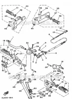 STANDAARD / VOETSTEUN voor Yamaha XV250 (15.5KW) 1992
