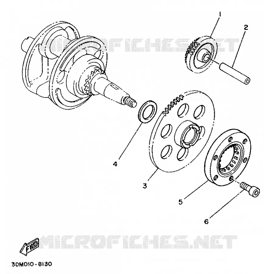 STARTMOTOR KOPPELINGS Yamaha MOTO 250 1997 VIRAGO  XV250S