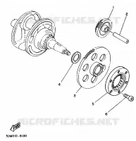 STARTMOTOR KOPPELINGS voor Yamaha XV250S 1997
