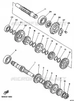 TRANSMISSIE voor Yamaha XV250S 1997