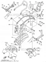 ALTERNATIEF SPATBORD voor Yamaha XV250S 1997