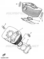 CILINDER voor Yamaha XV250S 1998